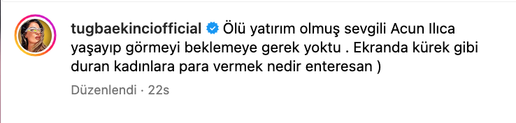 tugba ekinci den tv8 ile anlasan demet akalin icin olay yorum